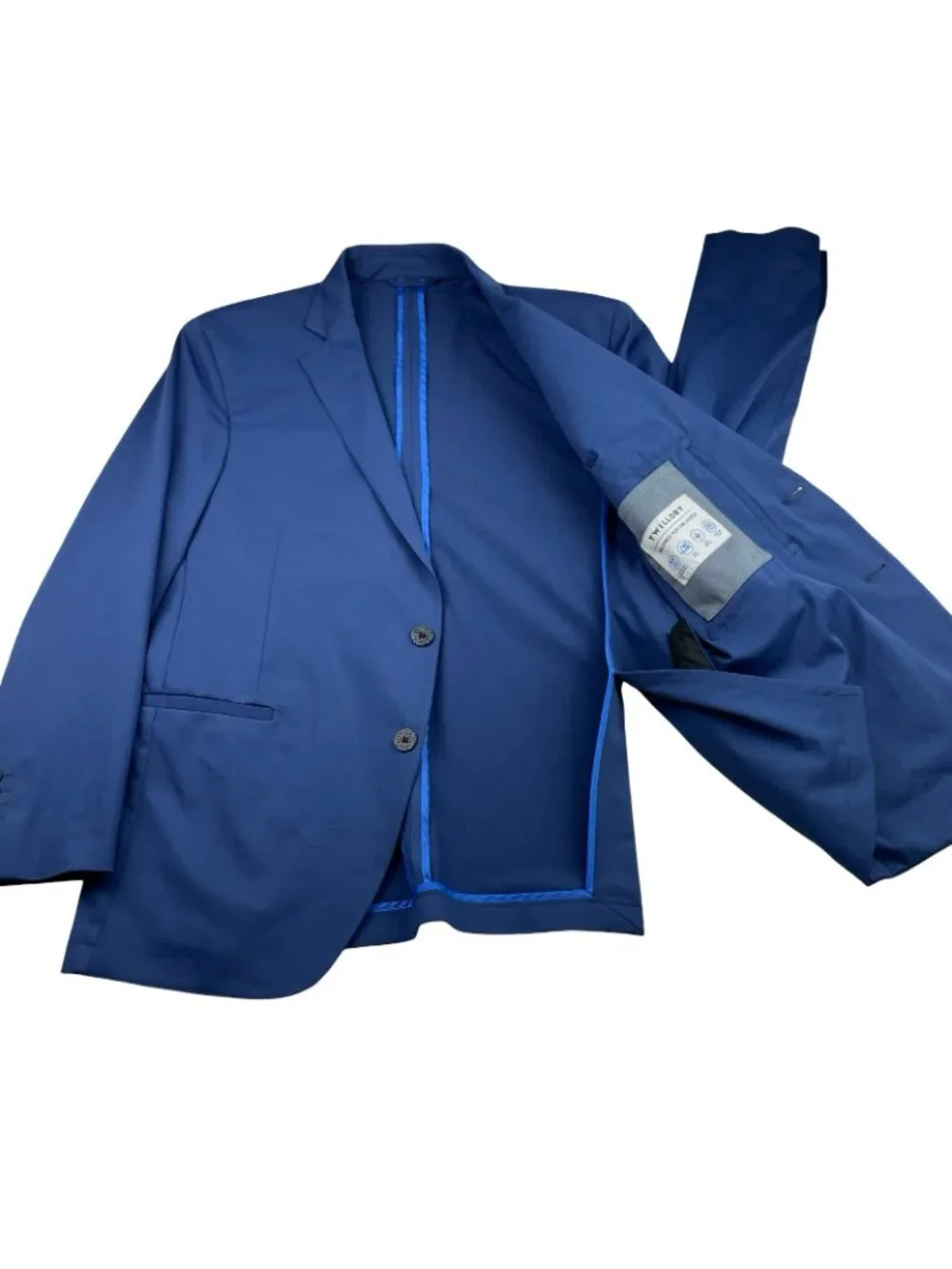 Twillory Men’s Performance Stretch Travel 2-Button Blazer Blue • 42S